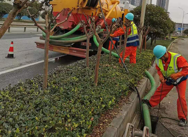 兰西市政管道清淤